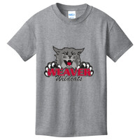 YOUTH 100% Cotton T Shirt, Wildcat Mascot_Full Color