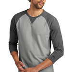 Sueded Cotton 3/4 Sleeve Baseball Raglan Tee